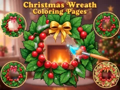 Christmas Wreath Coloring Pages — безплатна онлайн игра
