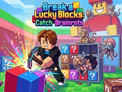 Break a Lucky Blocks: Catch Brainrots — безплатна онлайн игра