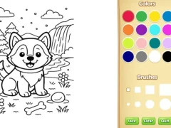 Dog Coloring Book — безплатна онлайн игра