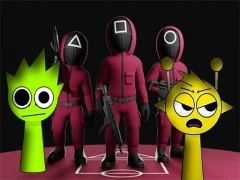 Squid Game Sprunki FNF Battle — безплатна онлайн игра