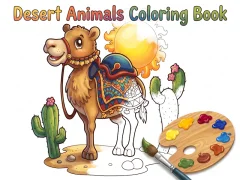 Desert Animals Coloring Book — безплатна онлайн игра