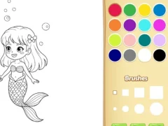 Mermaid Coloring Book For Kids — безплатна онлайн игра