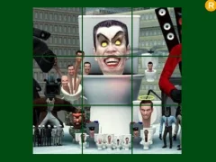 Skibidi Toilet Sliding Puzzle — безплатна онлайн игра