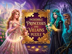 Incredible Princesses and Villains Puzzle — безплатна онлайн игра