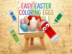 Easy Easter Coloring Eggs — безплатна онлайн игра
