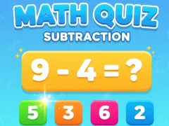 Math Quiz - Subtraction — безплатна онлайн игра