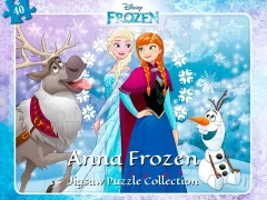 Anna Frozen Jigsaw Puzzle Collection — безплатна онлайн игра