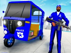 Police Auto Rickshaw Taxi — безплатна онлайн игра
