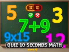 Quiz 10 Seconds Math — безплатна онлайн игра