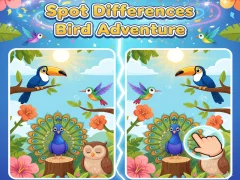 Spot Differences Bird Adventure — безплатна онлайн игра