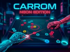 Carrom Neon Edition — безплатна онлайн игра