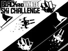 Black and White Ski Challenge — безплатна онлайн игра
