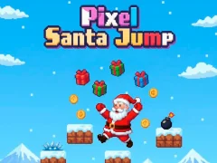 Pixel Santa Jump — безплатна онлайн игра