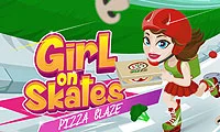 Girl on Skates Pizza Mania — безплатна онлайн игра