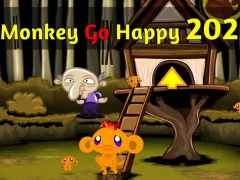 Monkey Go Happy Stage 202 — безплатна онлайн игра