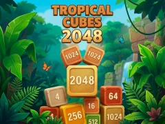 Tropical Cubes 2048 — безплатна онлайн игра
