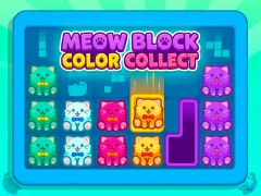 Meow Block: Color Collect — безплатна онлайн игра