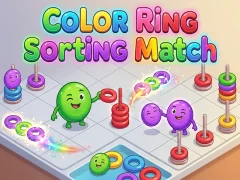 Color Ring Sorting Match — безплатна онлайн игра