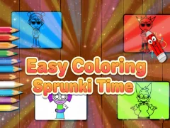 Easy Coloring Sprunki Time — безплатна онлайн игра