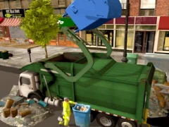 Town Clean Garbage Truck — безплатна онлайн игра