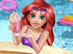 Mermaid Princess Pool Time — безплатна онлайн игра