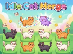 Idlle Cat Merge — безплатна онлайн игра