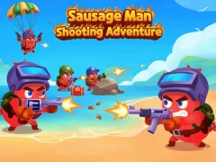 Sausage Man Shooting Adventure — безплатна онлайн игра