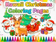 Kawaii Christmas Coloring Pages — безплатна онлайн игра