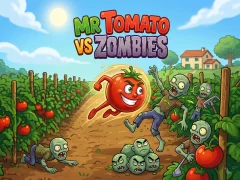 Mr Tomato VS Zombies — безплатна онлайн игра