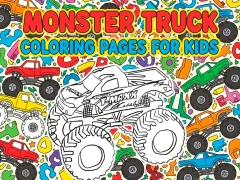 Monster Truck Coloring Pages For Kids — безплатна онлайн игра