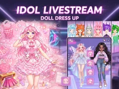 Idol Livestream: Doll Dress Up — безплатна онлайн игра