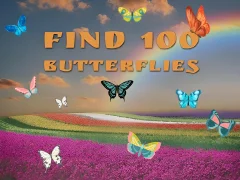 Find 100 butterflies — безплатна онлайн игра