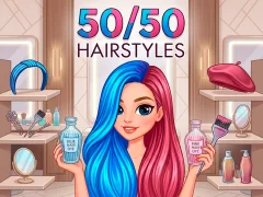 50/50 Hairstyles — безплатна онлайн игра