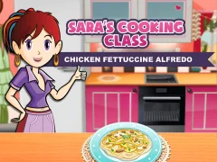 Sara's Cooking Class: Chicken Fettuccine Alfredo — безплатна онлайн игра