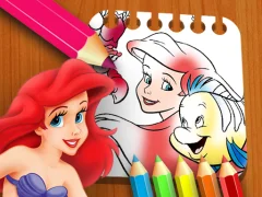 The Little Mermaid Coloring Book — безплатна онлайн игра