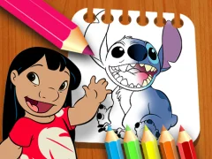 Lilo and Stitch Coloring Book — безплатна онлайн игра