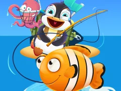 Baby Penguin Fishing — безплатна онлайн игра