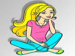 Barbie Coloring — безплатна онлайн игра