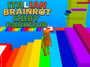 Игра Италиански Brainrot Obby Parkour  онлайн