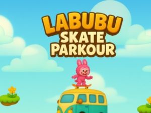 Игра Лабубу: Паркур на скейтборд онлайн