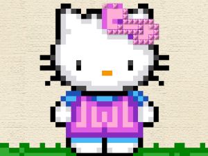 Игра Hallo Kitty: Cross бродерия онлайн