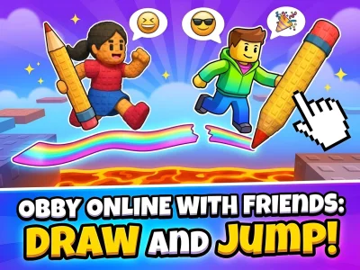 Obby online with friends: Draw and Jump! — безплатна онлайн игра