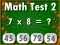 Math Test 2 — безплатна онлайн игра