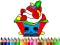 Back To School: Cake Coloring Book — безплатна онлайн игра