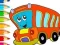 Coloring Book: Bus — безплатна онлайн игра