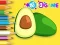 Coloring Book: Avocado Fruit — безплатна онлайн игра