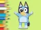 Coloring Book: Happy Bluey — безплатна онлайн игра