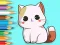 Coloring Book: Cute Kitten — безплатна онлайн игра