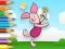 Coloring Book: Piglet Holds Toy Windmill — безплатна онлайн игра