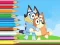 Coloring Book: Bluey And Bingo Holiday — безплатна онлайн игра